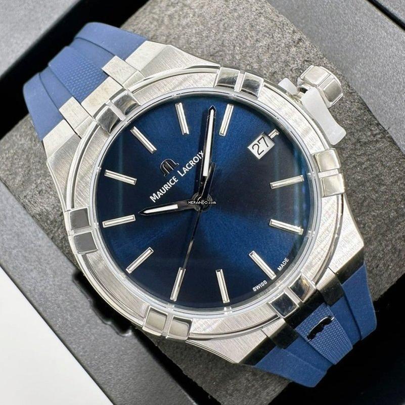 Maurice Lacroix AIKON CUARZO FECHA 35MM NUEVO SET COMPLETO