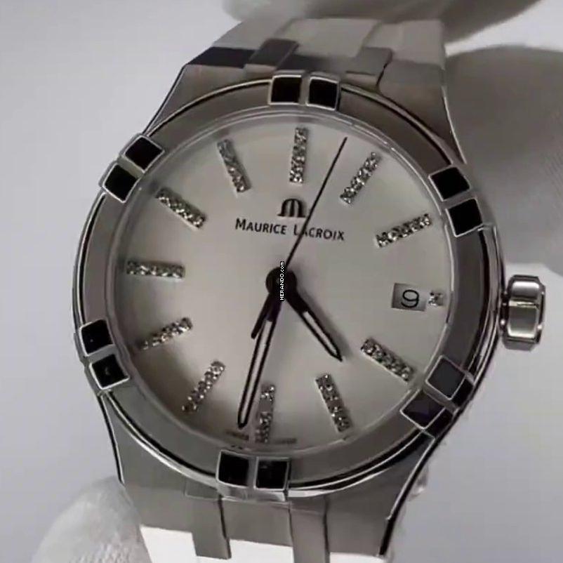 Maurice Lacroix AIKON QUARTZ DATE 35MM NOWY ZESTAW KOMPLETNY