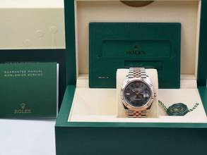 Thumbnail von Rolex Datejust 41 Ii 126331 Steel & Rose Gold With Wimbledon Dial 41mm - Like New 2021