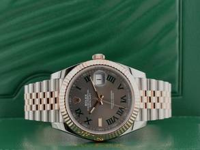 Thumbnail von Rolex Datejust 41 Ii 126331 Steel & Rose Gold With Wimbledon Dial 41mm - Like New 2021