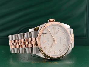 Thumbnail von Rolex Datejust 36 116231 Steel & Rose Gold With Jubilee Diamonds Dial - Full Set 36mm 2010