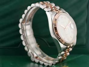 Thumbnail von Rolex Datejust 116231 Steel & Rose Gold With Jubilee Diamonds Dial - Full Set 36mm 2010