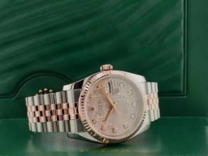 Thumbnail von Rolex Datejust Stainless Steel - Rose Gold Jubilee Diamond Dial