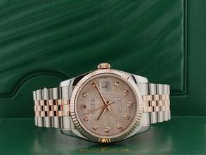 Thumbnail von Rolex Datejust 36 Stainless Steel - Rose Gold Jubilee Diamond Dial