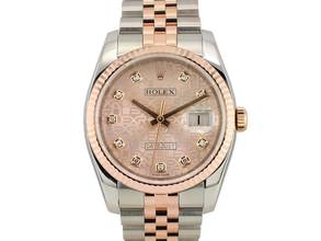 Thumbnail von Rolex Datejust Stainless Steel - Rose Gold Jubilee Diamond Dial