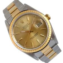 Thumbnail von Rolex Oyster Perpetual Date 15223 Champagne dial TOP Condition