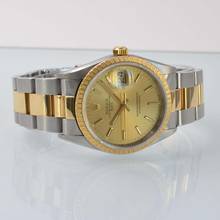 Thumbnail von Rolex Oyster Perpetual Date 15223 Champagne dial TOP Condition