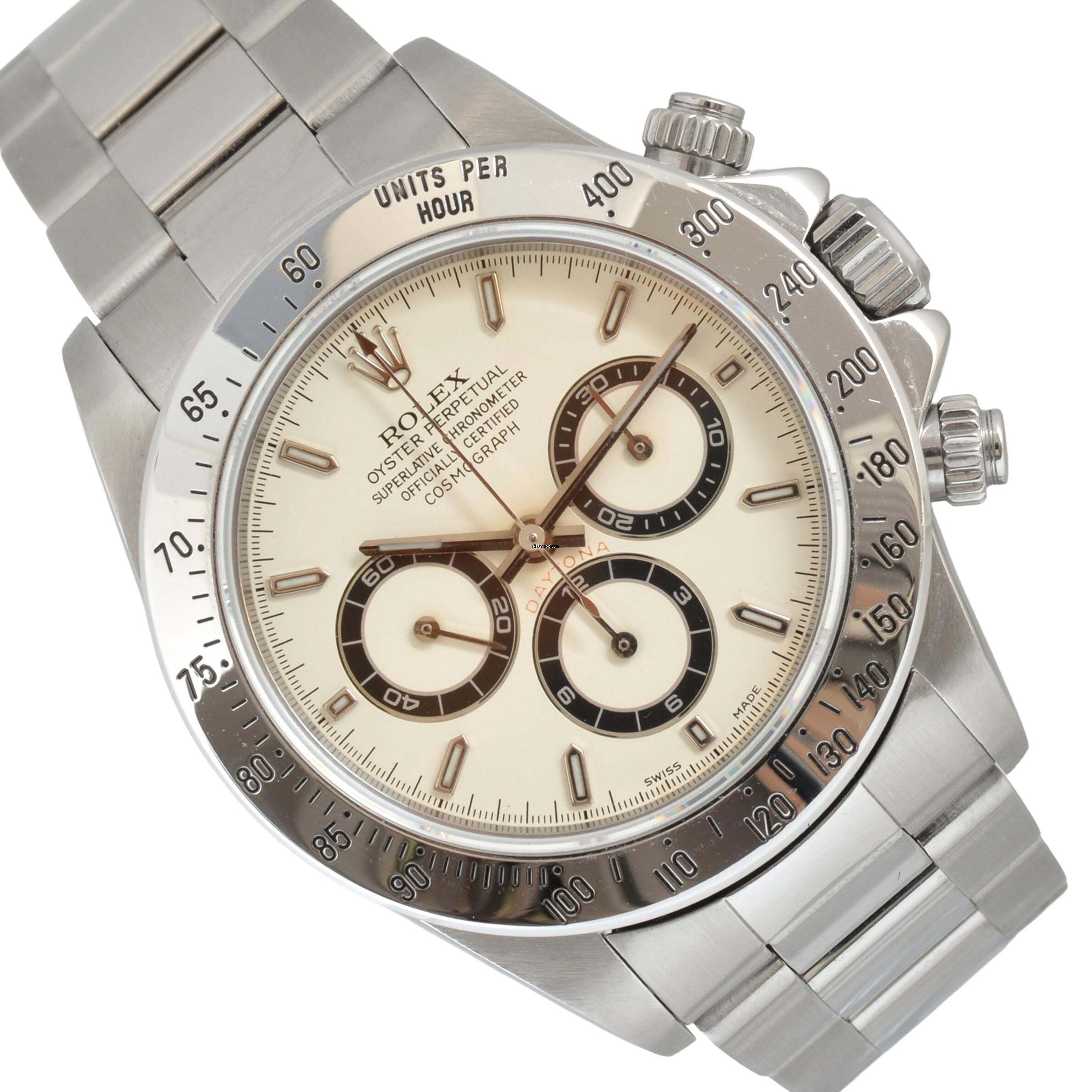 Rolex Daytona 16520 U98 Series of transition lemon cream dial 1999 Full Set