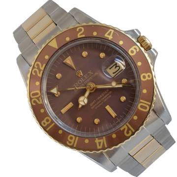  Rolex GMT-Master 1675 Tiger Eye nipple brown dial Rootbeer bezel 1973 