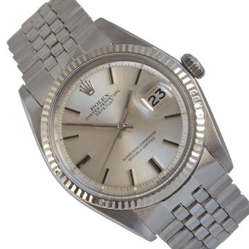 Rolex Datejust 36 1601 quadrante argento Soleil 1973 Set completo