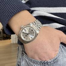 Thumbnail von Rolex Datejust 36 1601 Soleil silver dial 1973 Full Set