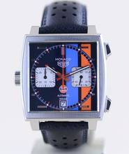Thumbnail von TAG Heuer Monaco Steve McQueen Gulf Special Edition Saphir blue Dial B+P rar
