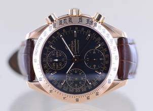 Thumbnail von Omega Speedmaster Day Date Automatic Day-Date Chronograph Black Dial 18K Gold Triple Date rar