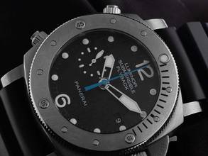 Thumbnail von Panerai Luminor Submersible 1950 3 Days Automatic Flyback Titan Ref.PAM00614 Full Set wie Neu Vintage Luminor Submersible Titan Flyback