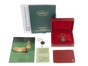 Thumbnail von Rolex Oyster Perpetual Lady Date Ref.6517 1969 Box&Beschreibung sehr gut Vintage Oyster Perpetual Date open 6/9 Stahl 18kt Weißgold
