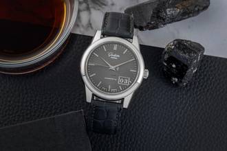 Thumbnail von Glashütte Original Senator Panoramadatum Stahl Automatik Herrenuhr Ref. 1-39-42-14-24-04