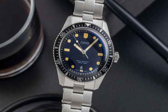  Oris Divers Sixty Five Stahl Automatik Ref. 01 733 7707 4055-07 8 20 18 B&P 2020 
