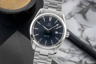 Thumbnail von Omega Seamaster Aqua Terra 150M Blue Dial Edelstahl Herrenuhr Ref. 2517.80.00