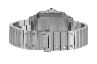 Thumbnail von Cartier Santos Medium Automatik Edelstahl Herrenuhr Ref. WSSA0029 Box & Papiere