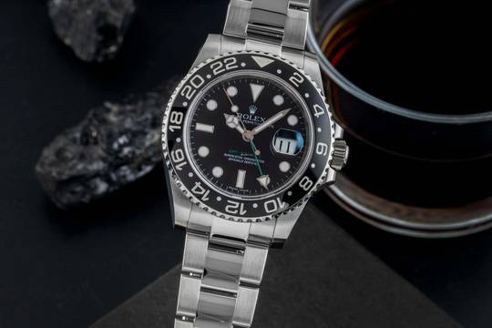  Rolex GMT-Master II Oyster Edelstahl Automatik Herrenuhr Ref. 116710LN B&P 2009 