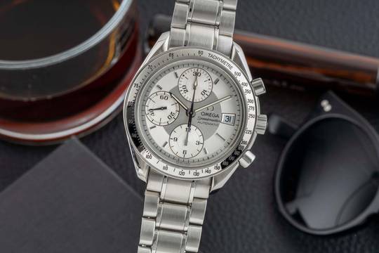  Omega Speedmaster Date Chronograph Stahl Automatik Ref. 3513.30.00 Klassiker 