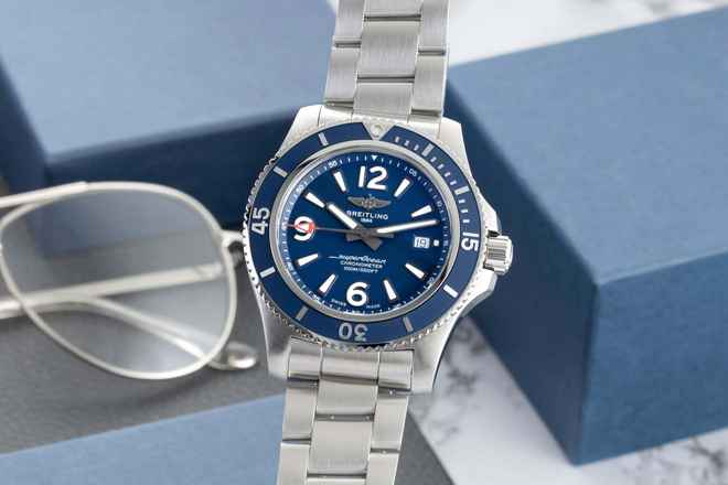  Breitling Superocean 44 Stahl Automatik Herrenuhr Ref. A17367D81C1A1 B&P 2023 