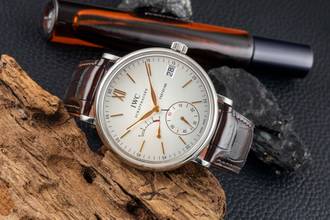Thumbnail von IWC Portofino Handaufzug Hand-Wound Eight Days Edelstahl Herrenuhr Ref. IW510103 Box