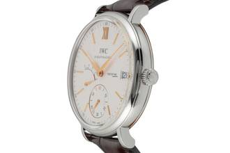 Thumbnail von IWC Portofino Handaufzug Hand-Wound Eight Days Edelstahl Herrenuhr Ref. IW510103 Box