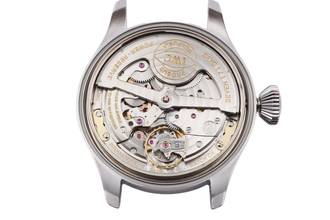 Thumbnail von IWC Duża pilotka z Schaffhausen Big Pilot Automatik 7 dni stalowy zegarek męski Ref IW500201 dokumenty