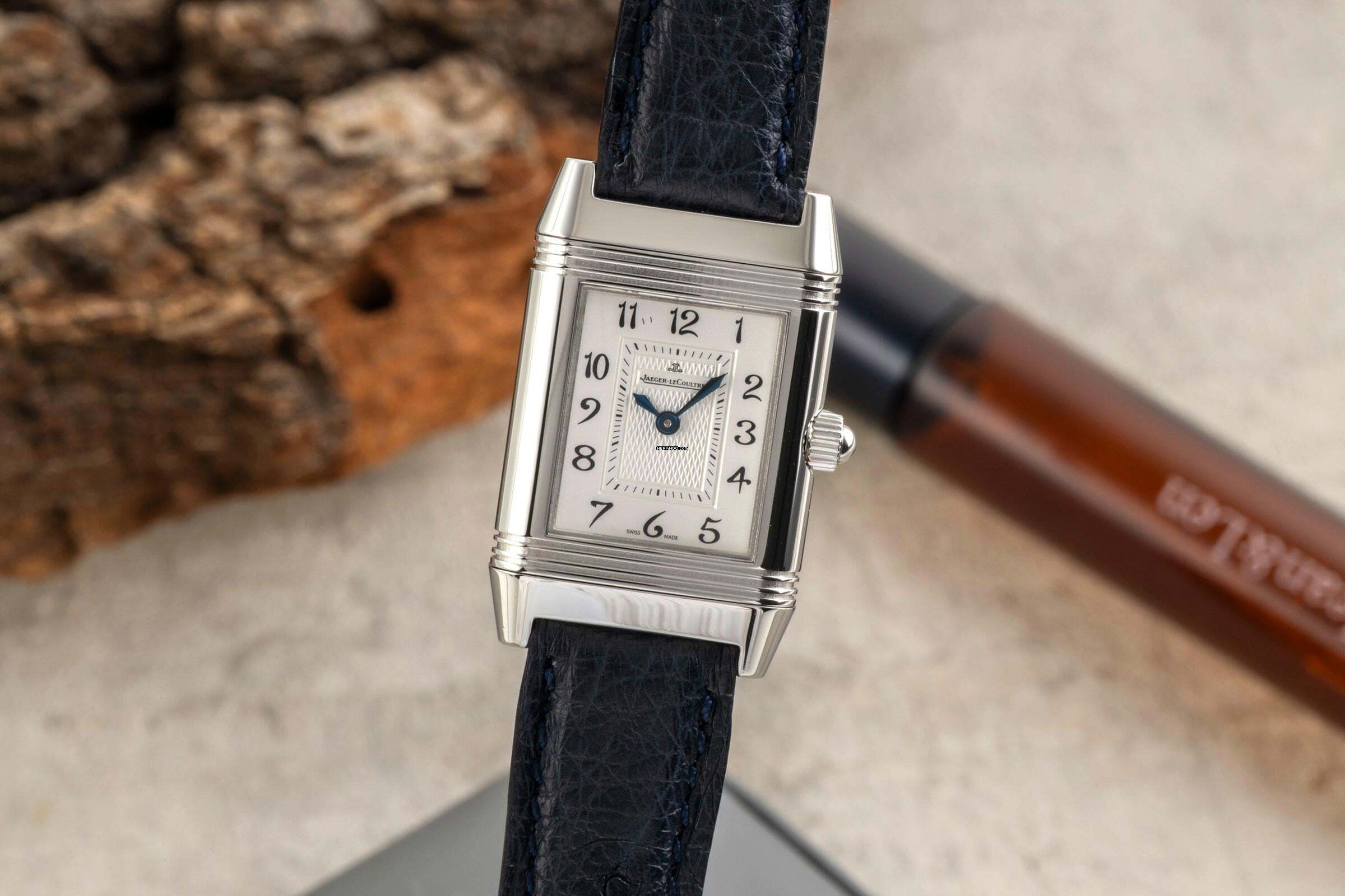 Jaeger-LeCoultre Reverso Diamanten Handaufzug Ref. Q2668420 266.8.44 B&P 2012