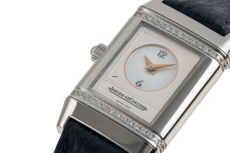 Thumbnail von Jaeger-LeCoultre Reverso Diamanten Handaufzug Ref. Q2668420 266.8.44 B&P 2012