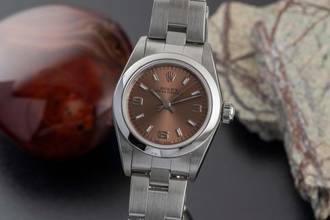 Thumbnail von Rolex Oyster Perpetual Salmon Dial Edelstahl Automatik Damen Ref. 76080