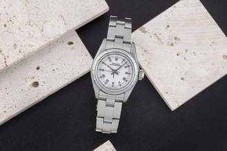 Thumbnail von Rolex Oyster Perpetual 26 Lady Automatik Edelstahl Damenuhr Ref. 67230 Papiere 1995