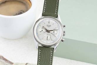 Thumbnail von TAG Heuer Carrera 1964 Réédition en acier, remontage manuel, réf. CS3110.BC0726