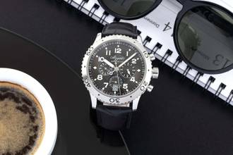 Thumbnail von Breguet Type XX - XXI - XXII Flyback Chronograph Automatik Stahl Herrenuhr Ref. 3810