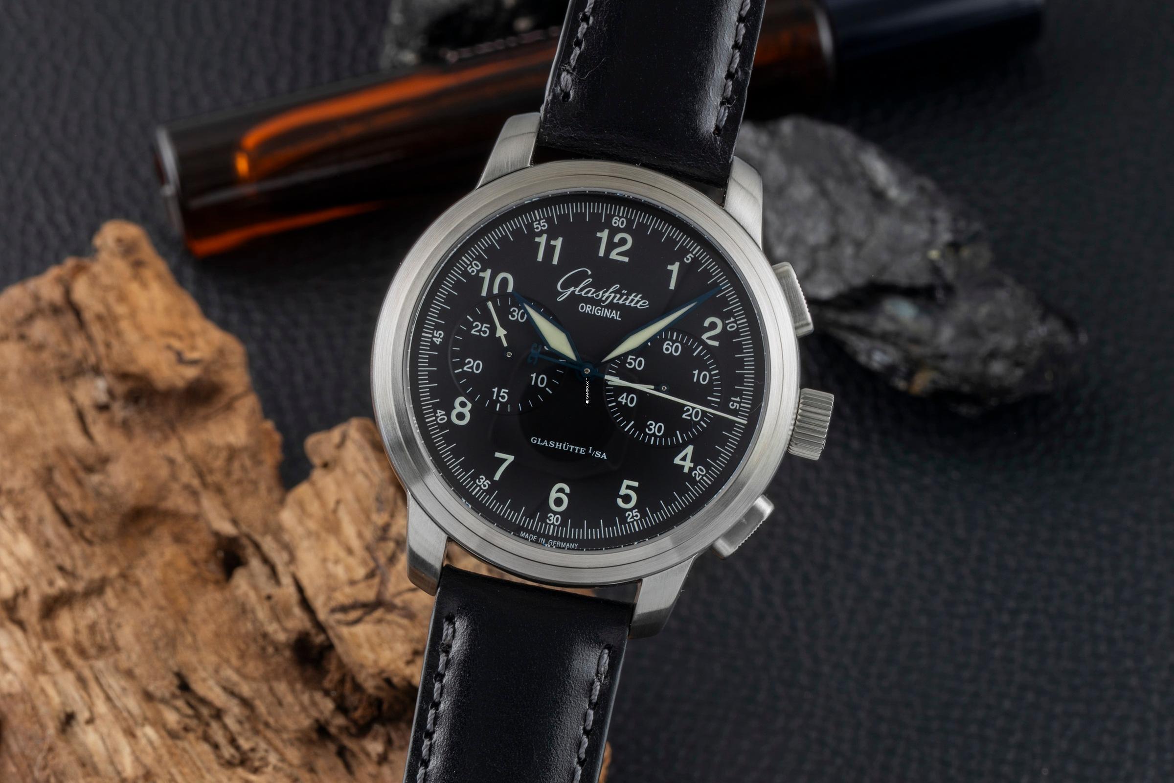 Glashütte Original Senator Navigator Chronograph acciaio automatico Ref. 1-39-34-17-17-04