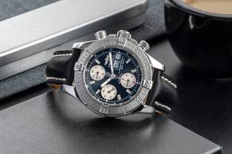 Thumbnail von Breitling Superocean Chronograph II Staal Automatisch Herenhorloge Ref. A13340 B&P 2011