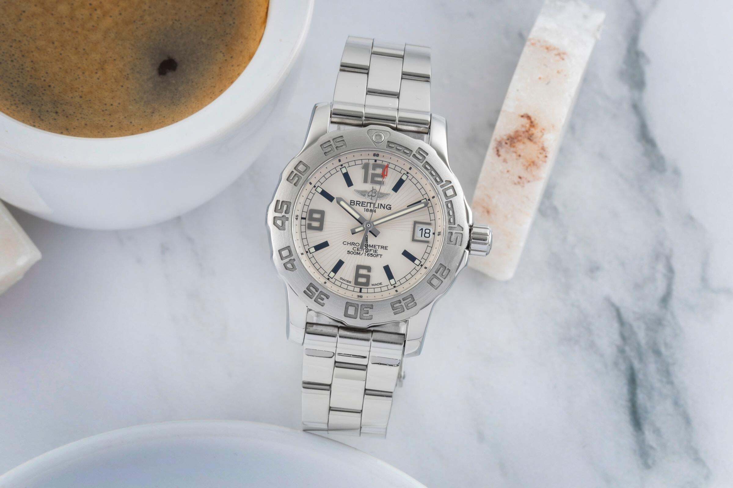 Breitling Colt Quartz roestvrijstalen quartz dameshorloge Ref. A7738711 Doos & papieren 2013