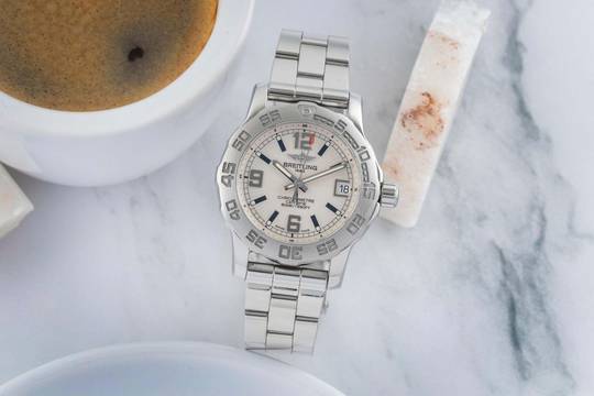 Breitling Colt Quartz Edelstahl Quarz Damenuhr Ref. A7738711 Box & Papiere 2013