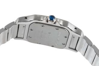 Thumbnail von Cartier Santos Galbée Lady Acero / Oro Cristal de zafiro Ref. W20012C4
