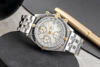 Thumbnail von Breitling Chronomat Chronograph ocel / zlatá automatická pánská hodinky Ref. B13050.1