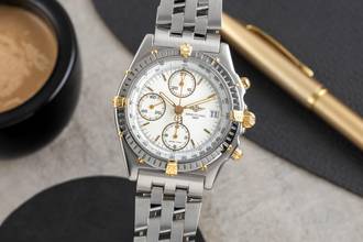 Thumbnail von Breitling Chronomat Kronometre Çelik / Altın Otomatik Erkek Saat Ref. B13050.1