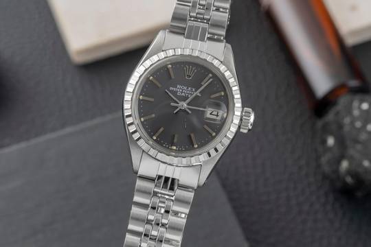 Rolex Oyster Perpetual Lady Date Stahl Automatik Damenuhr 6924 Vintage