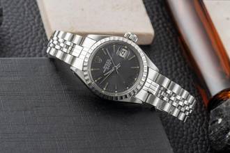 Thumbnail von Rolex Oyster Perpetual Lady Date Stahl Automatik Damenuhr 6924 Vintage