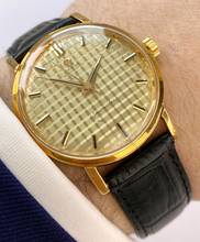 Thumbnail von Omega Seamaster Extremely rare Seamaster Solid Gold Vollgold Chessboard Dial Automatic Automatik ref 14742 14742
