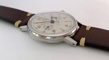 Thumbnail von Omega Classic BIG 37mm Chronograph Oversize Jumbo Vintage Steel 2381 2381