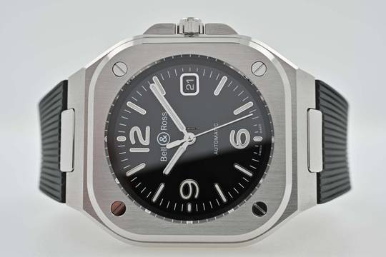  Bell & Ross BR 05 Black BR05A-BL-ST/SRB Rubber Strap 