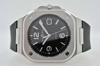 Thumbnail von Bell & Ross BR 05 Black BR05A-BL-ST/SRB Rubber Strap