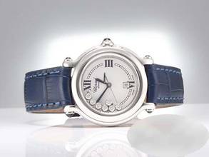 Thumbnail von Chopard Happy Sport Diamonds 32mm 278238 Edelstahl Diamanten Gold