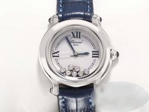 Thumbnail von Chopard Happy Sport Diamonds 32mm 278238 Edelstahl Diamanten Gold